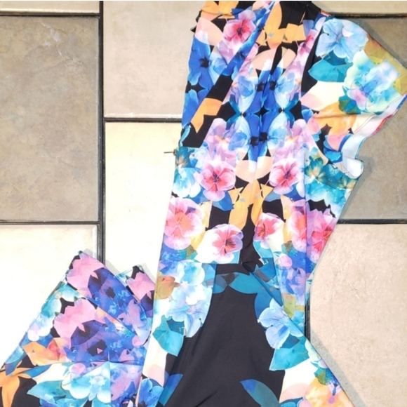 City Chic Wear to Work Floral Tunic Dress Sz 20 - Picture 5 of 12